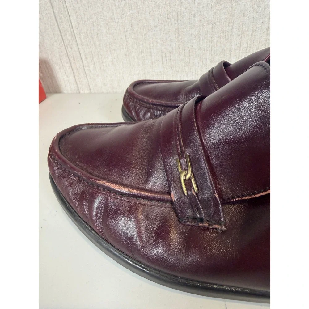 Hush puppies men loafers‎ size 11 leather brown